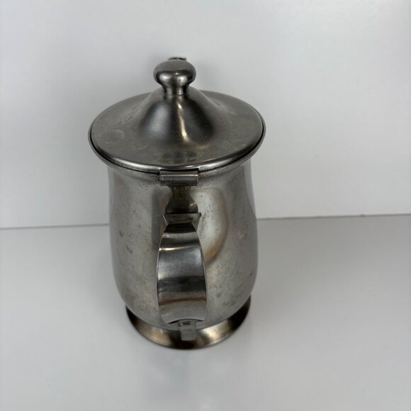 Oneida 18/8 Stainless Steel Coffee/Tea Pot Hinged Lid 8” Vintage Japan - Picture 7 of 10